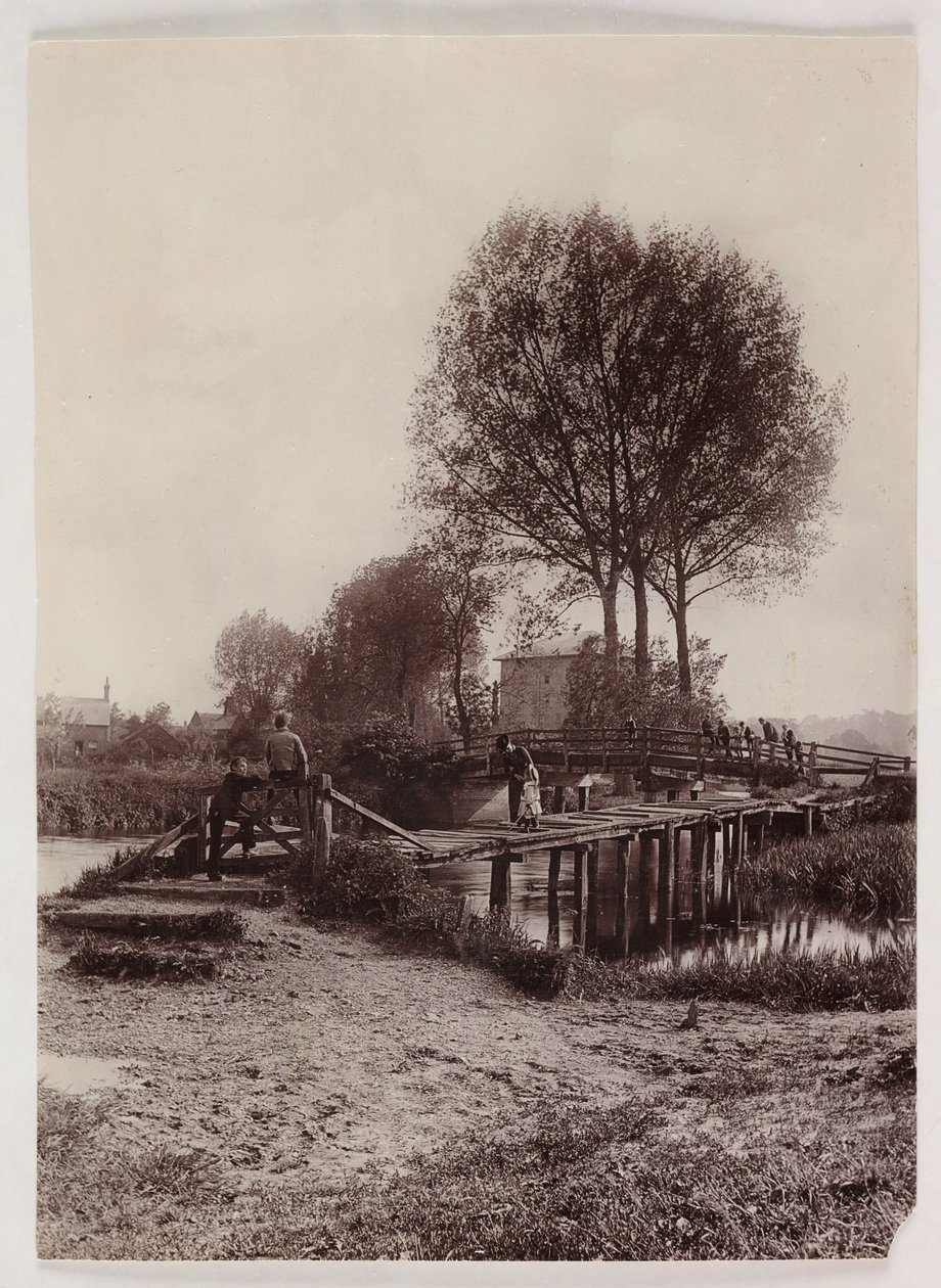 Mosty, Pile Dzieci na moście, ok. 1890 autorstwa Unbekannt