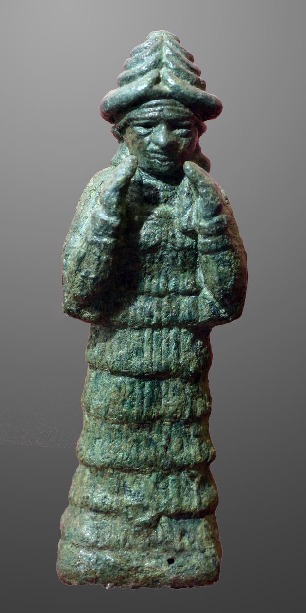 Brązowa figurka bogini opiekunki LAMY, Mezopotamia ok. 2035-1794 pne autorstwa Unbekannt