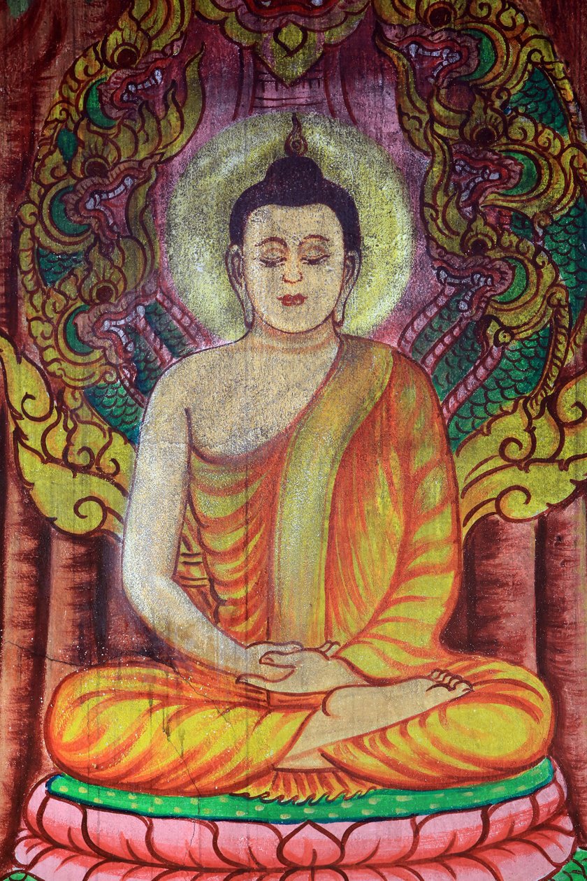 Budda Czwartek. Wat Simuong. Wat Si Muang. Wientian. Laos, 20151030, Wientian, Laos autorstwa Unbekannt