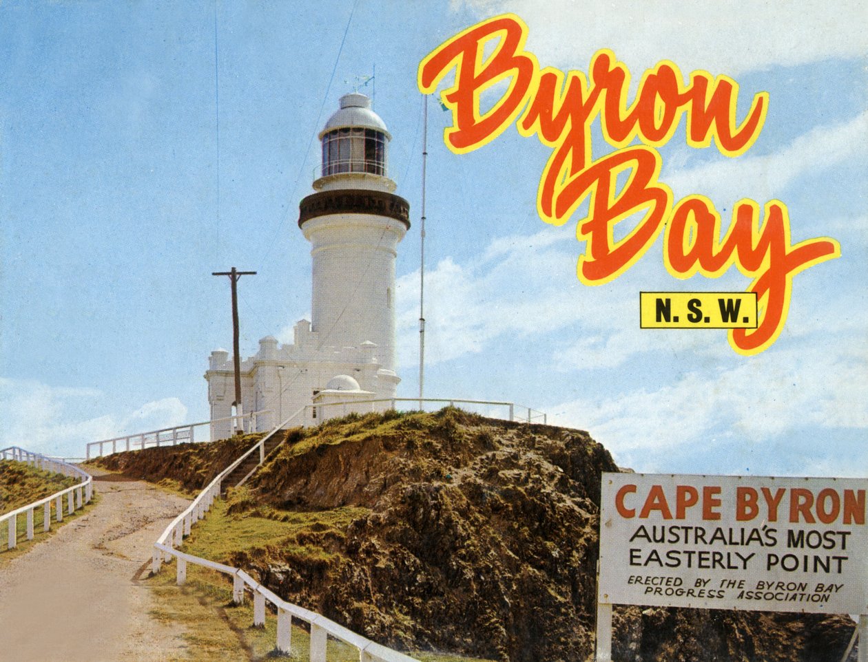 Byron Bay, Australia: reflektor, ok. 1970 (pocztówka) autorstwa Unbekannter Künstler
