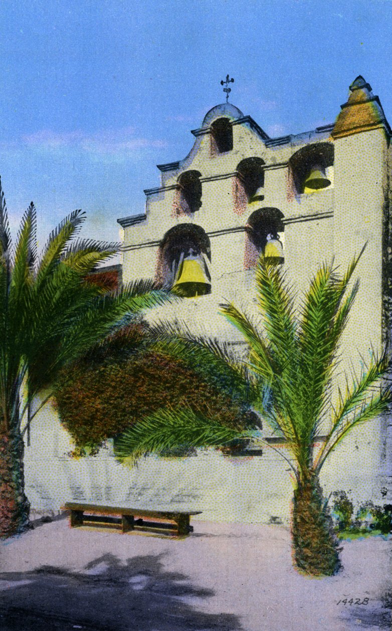 Kalifornia: San Gabriel Mission Bells, San Gabriel autorstwa Unbekannter Künstler