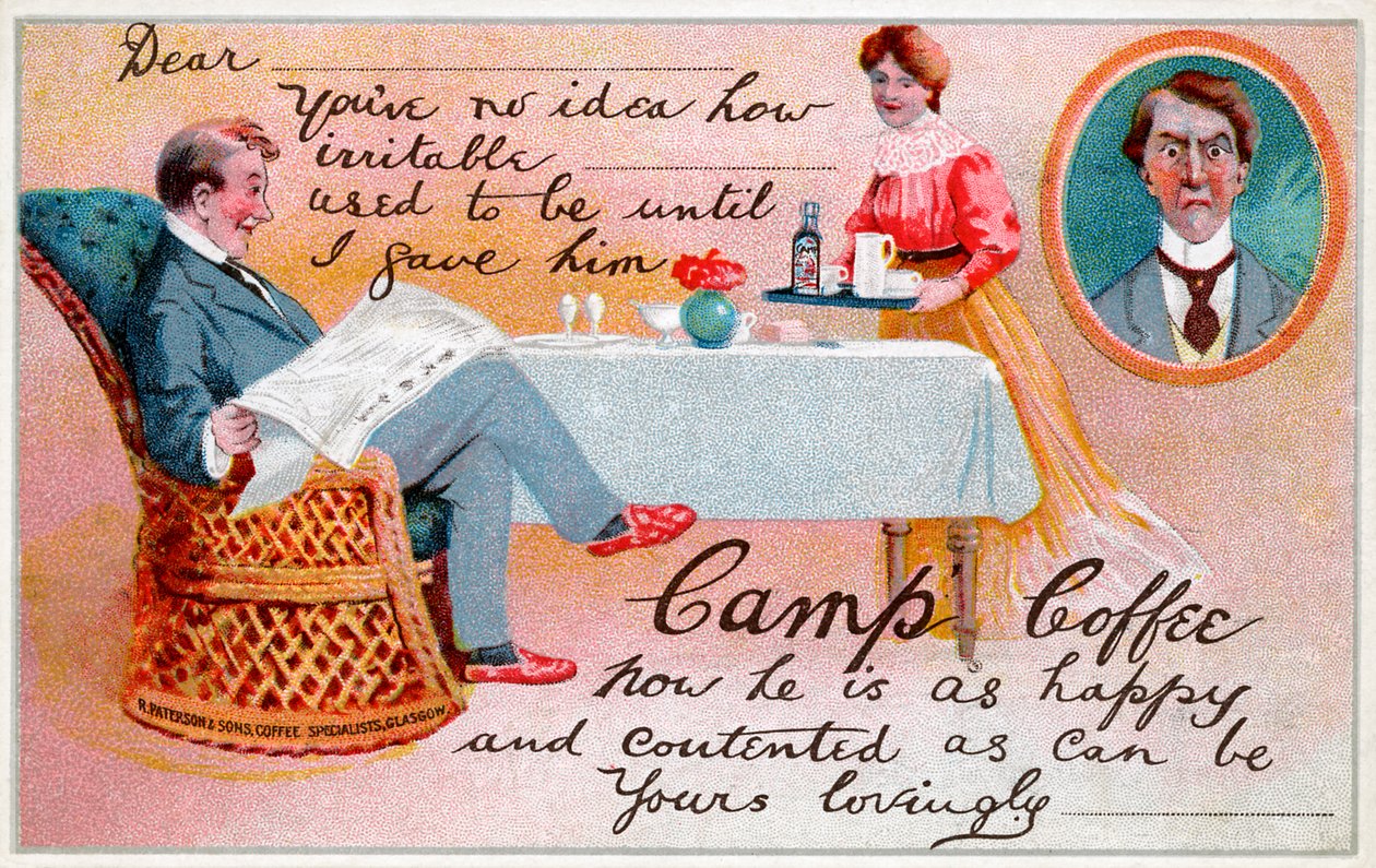 Camp Coffee - reklama, ok. 1920 r. autorstwa Unbekannter Künstler