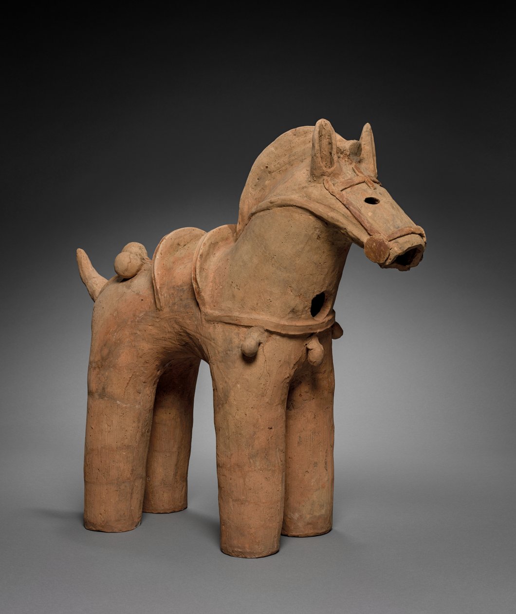 Koń Haniwa w komplecie, 400s-500s autorstwa Unbekannt
