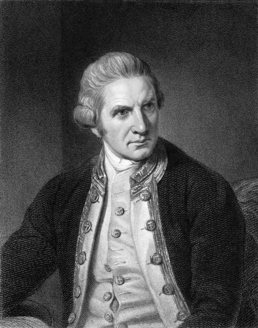 Kapitan James Cook (zdjęcie czarno-białe) autorstwa Unbekannt