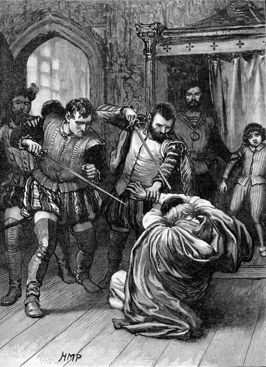 Kardynał Beaton zostaje zamordowany 29 maja 1546 r autorstwa Unbekannter Künstler