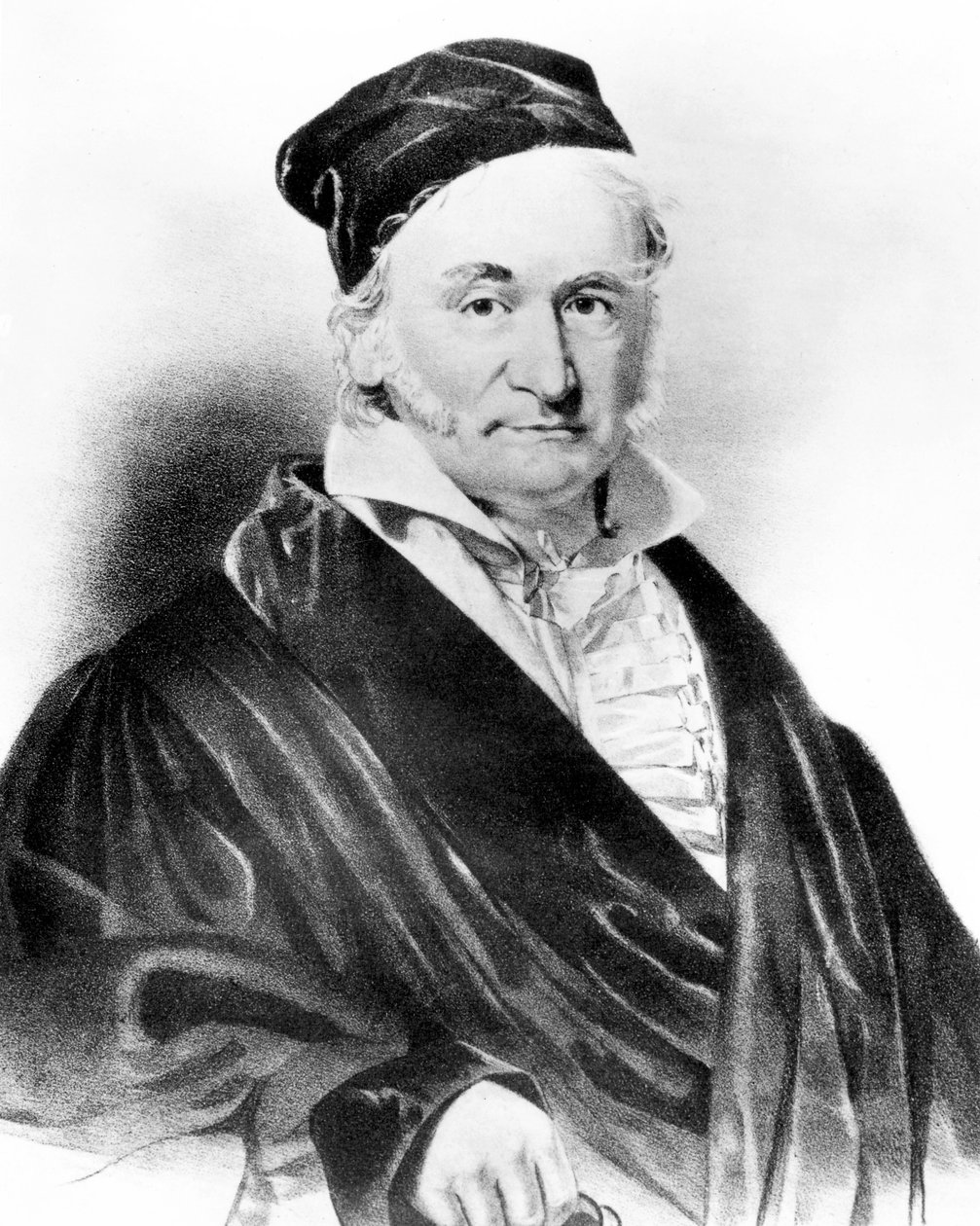 Carl Friedrich Gauss, niemiecki matematyk, połowa XIX wieku autorstwa Unbekannt