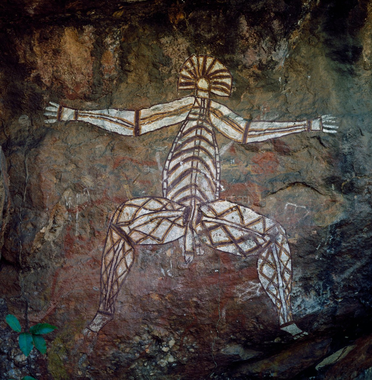 Malarstwo jaskiniowe, Ziemia Arnhema, Terytorium Północne, Australia, Kultura aborygeńska autorstwa Benjamin Baud