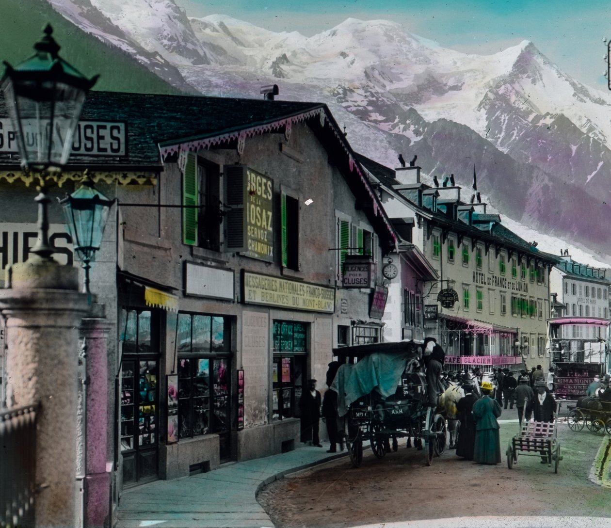 Chamonix, główna ulica autorstwa Unbekannter Künstler