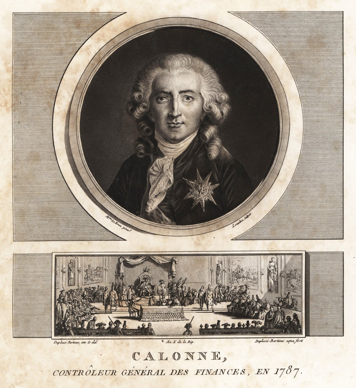 Charles Alexandre de Calonne, Generalny Kontroler Finansów autorstwa Unbekannt