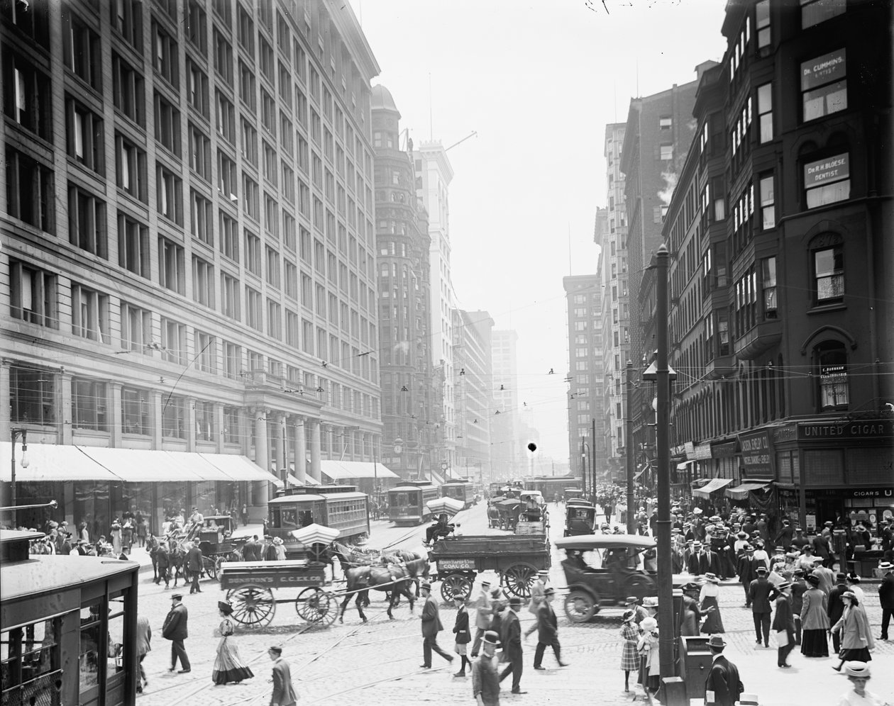 Chicago, Illinois, State St. i Marshall Fields autorstwa Unbekannter Künstler