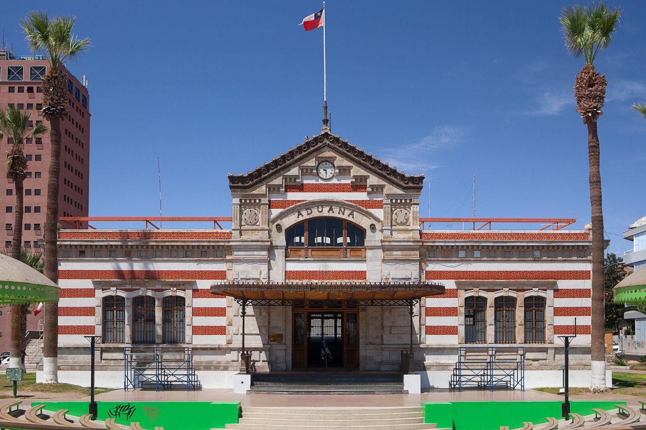 Chile, miasto Arica, Dom Kultury (Cła), centrum wystawiennicze zaprojektowane przez Gustave Eiffel autorstwa Unbekannt