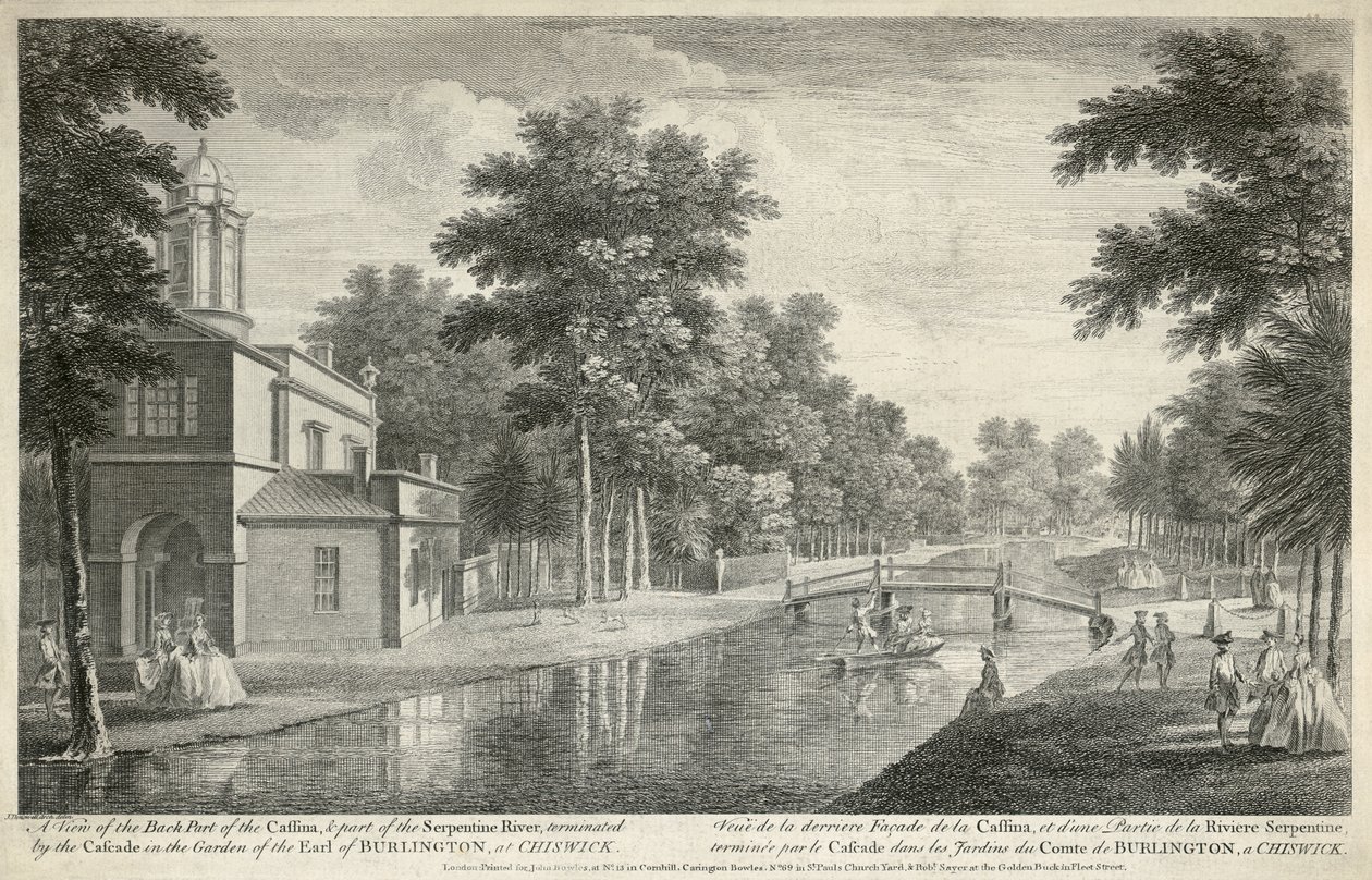 Chiswick House (grawerowanie) autorstwa Unbekannter Künstler