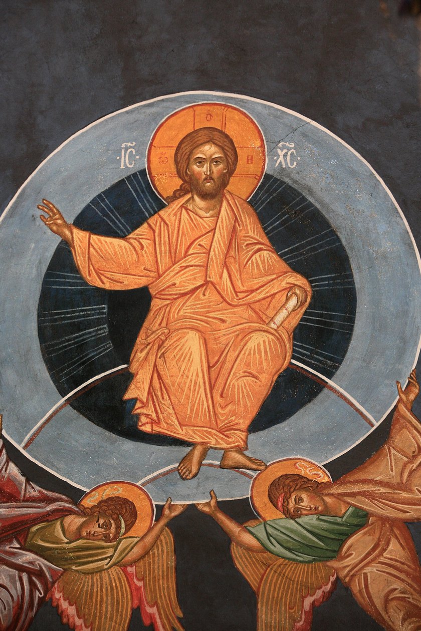 Wniebowstąpienie Chrystusa. Cerkiew Saint-Antoine-le-Grand Saint-Laurent-en-Royans Francja autorstwa Unbekannt