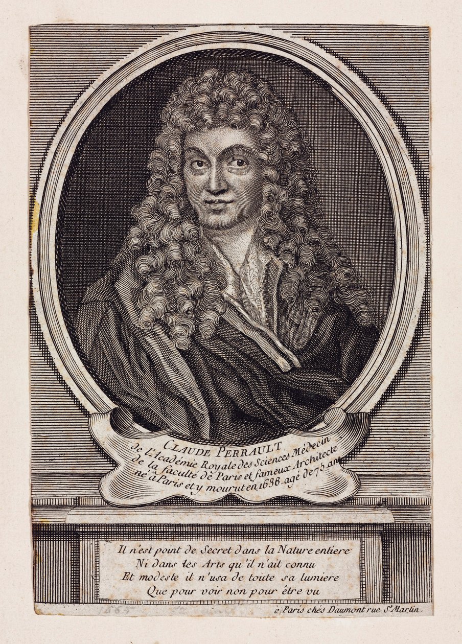 Claude Perrault, francuski architekt, naukowiec i lekarz, ok. 1660 autorstwa Unbekannt