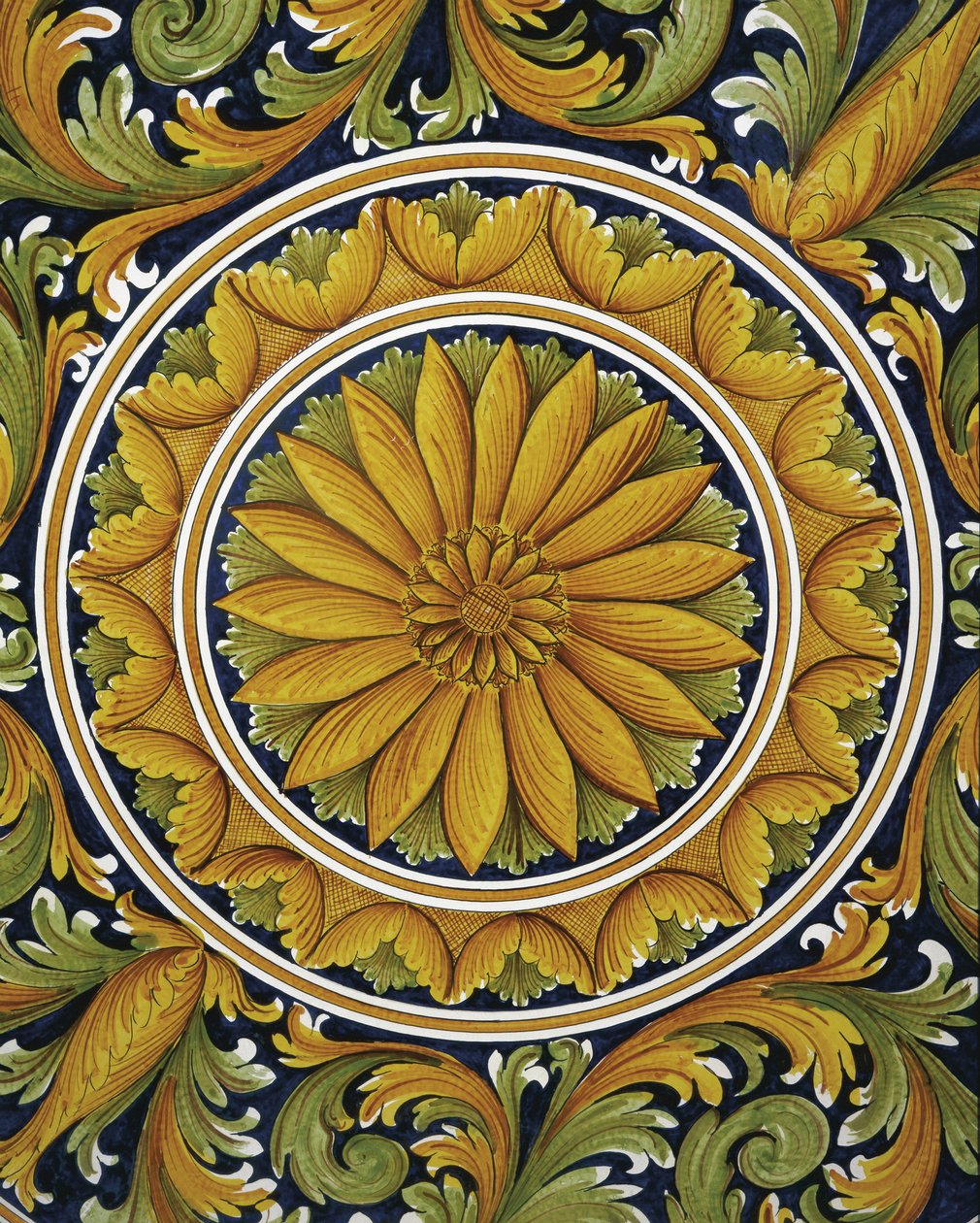 Zbliżenie na stół, Caltagirone, Włochy autorstwa William M. Timlin
