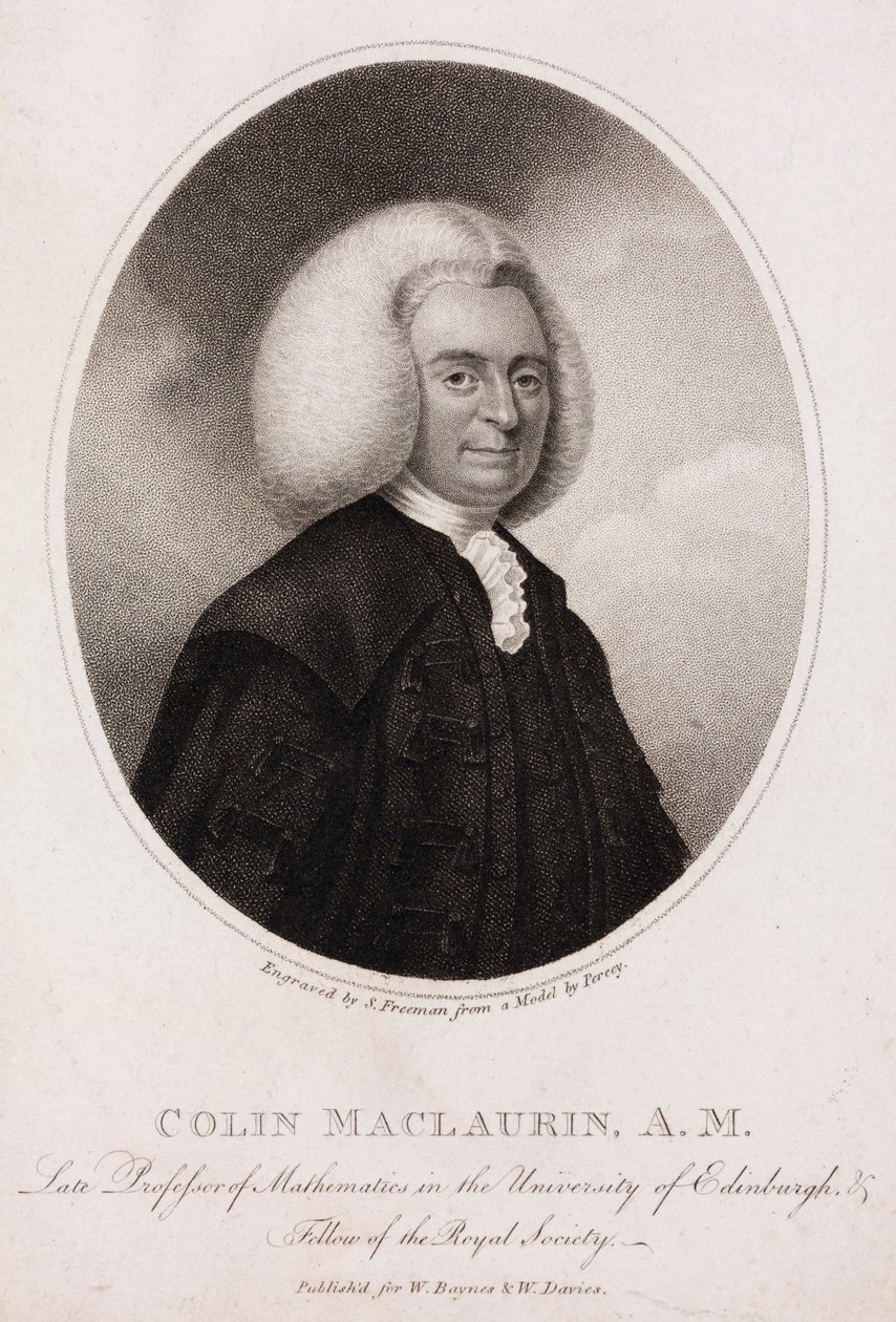 Colin MacLaurin, szkocki matematyk i fizyk, ok. 1740 autorstwa Unbekannt