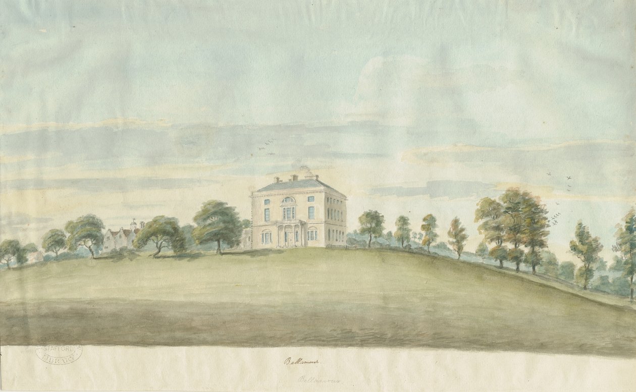 Colton - Bellamore House: malarstwo akwarela i [ok. 1800] autorstwa Unbekannt