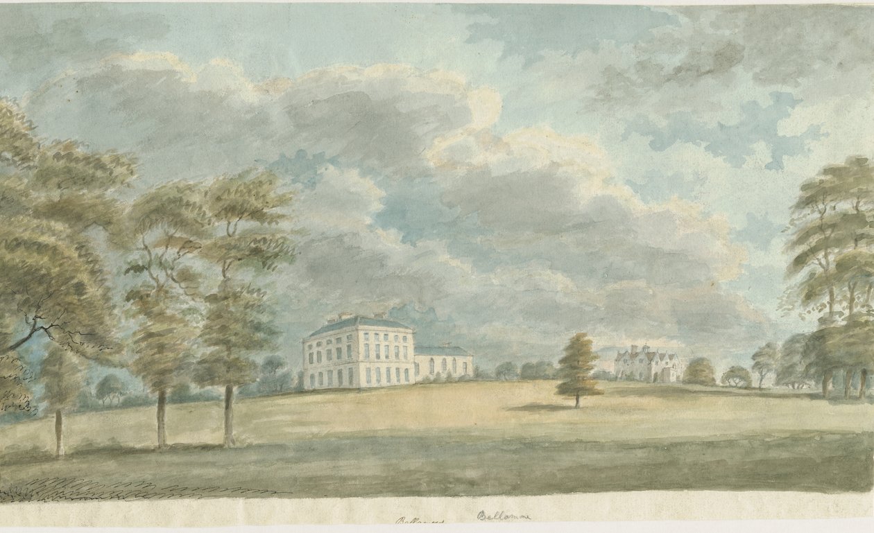 Colton - Bellamore House: malarstwo akwarela i [ok. 1820] autorstwa Unbekannt