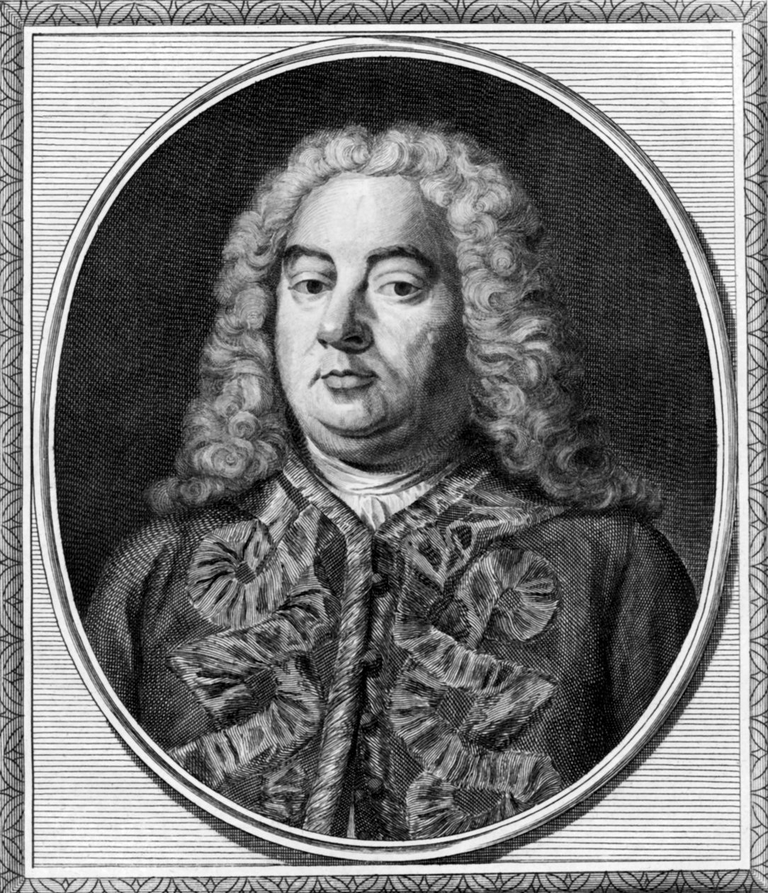 Kompozytor George Handel, Londyn, ok. 1750 (zdjęcie czarno-białe) autorstwa Unbekannt