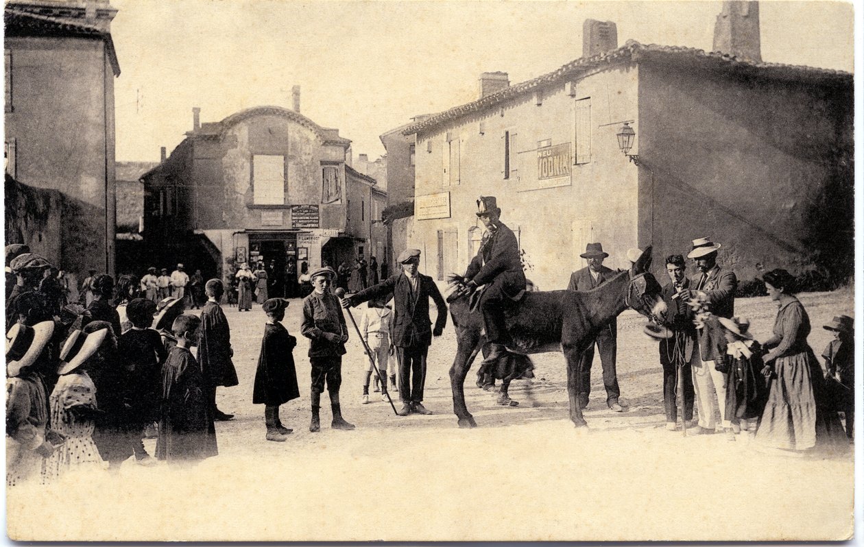 Wieża dla osłów około 1900 r., Carcassonne (pocztówka) autorstwa Unbekannter Künstler