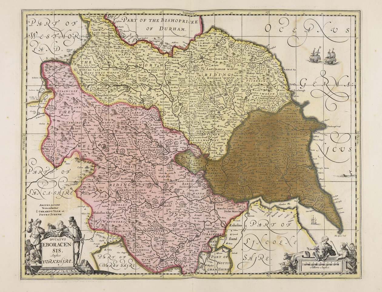 Ducatus Eboracensis anglice Yorkshire autorstwa Unbekannter Künstler