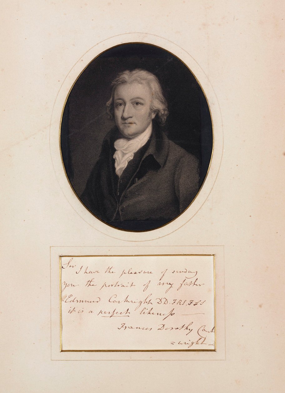 Edmund (Edmond) Cartwright, brytyjski pionier tekstyliów, koniec XVIII i początek XIX wieku autorstwa Unbekannt