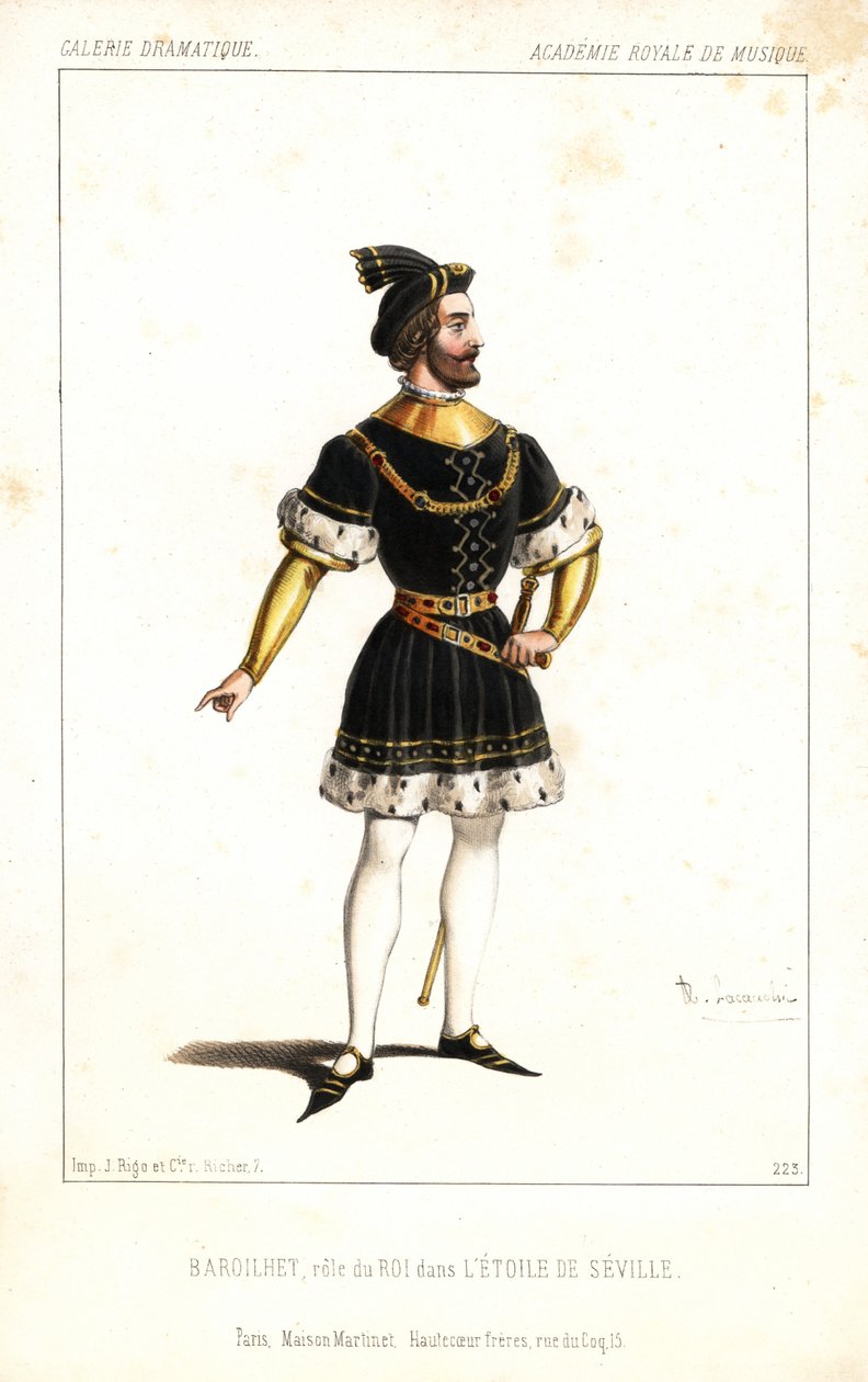 Angielski baryton Paul-Bernard Barroilhet jako Król w L