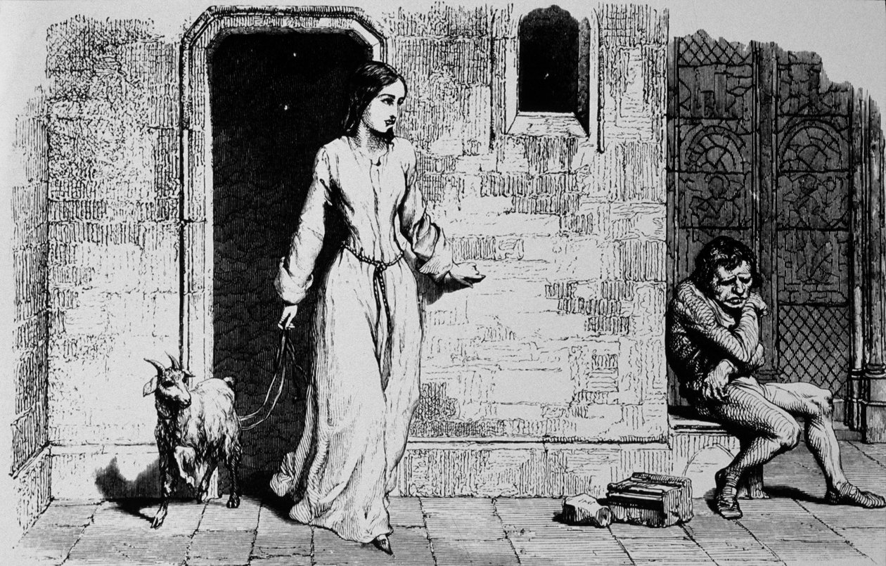 Esmeralda i Quasimodo autorstwa Unbekannter Künstler