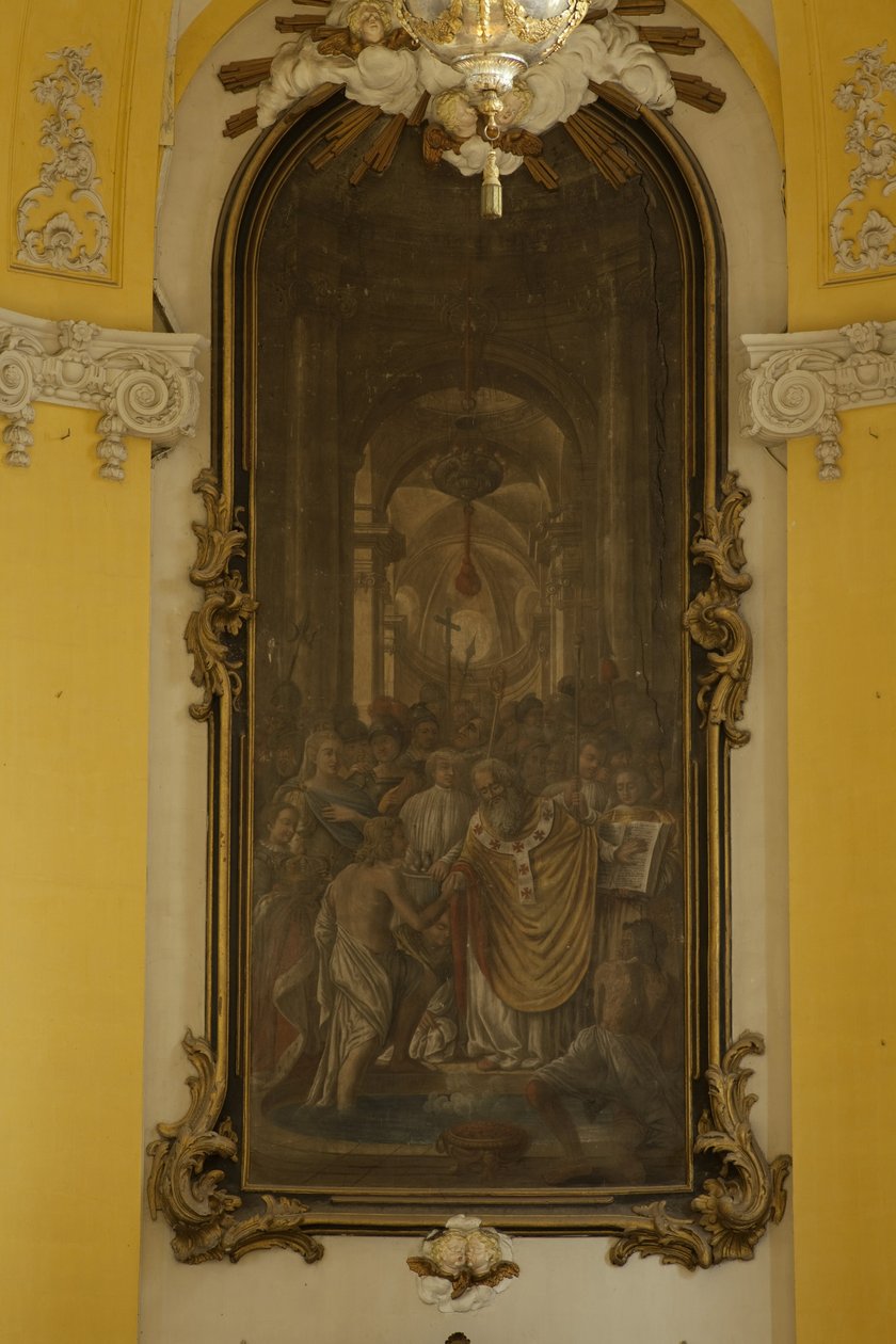 FRANCJA. WIELKI WSCHÓD. MURTHE-I-MOSELLE. Luneville. Kościół św. Jakuba. Obraz Jeana Girardeta w chórze. Sztuka barokowa. Architektura. Fotografia autorstwa Unbekannt