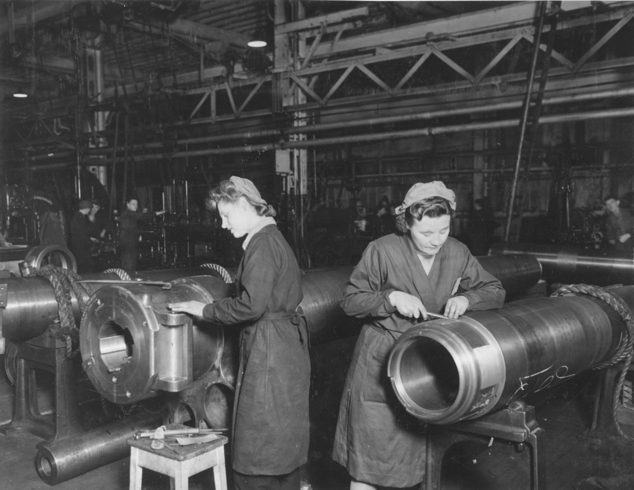 Dopasowanie bloków zamka w Elswick Works, Newcastle upon Tyne, Wielka Brytania autorstwa Unbekannter Künstler