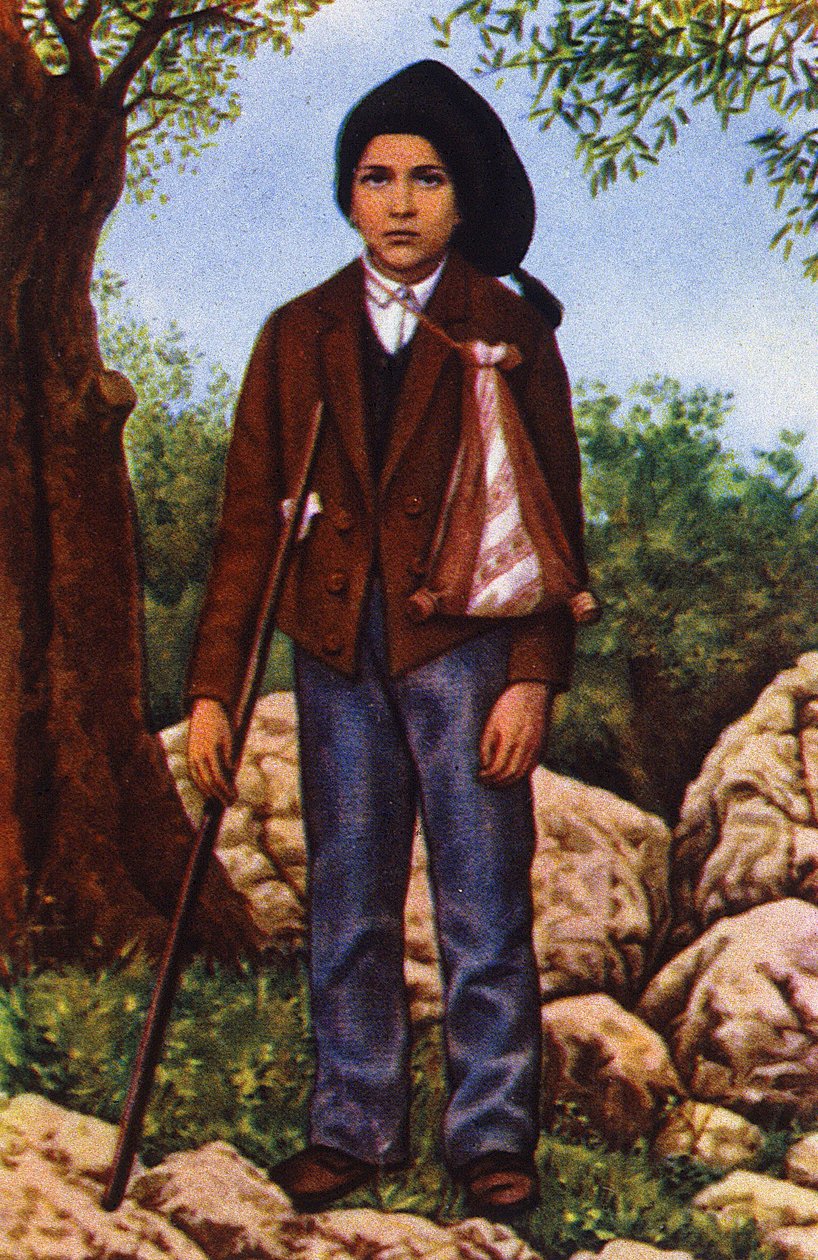 Francisco Marto, który widział Matkę Boską w Fatimie w 1917 r., ok. 1920-1930 (pocztówka) autorstwa Unbekannter Künstler