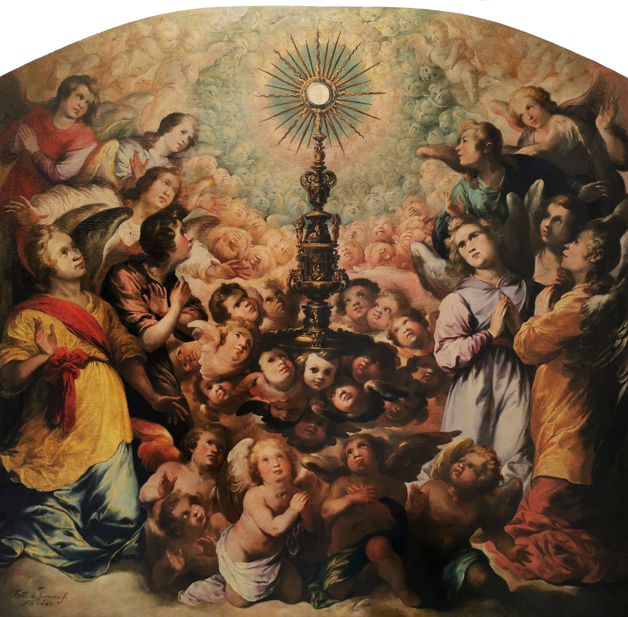 Francisco de Herrera el Viejo - Wywyższenie Eucharystii - Archicofradía Sacramental de las Siete Palabras (Sakramentalne Bractwo Siedmiu Słów) autorstwa Unbekannter Künstler