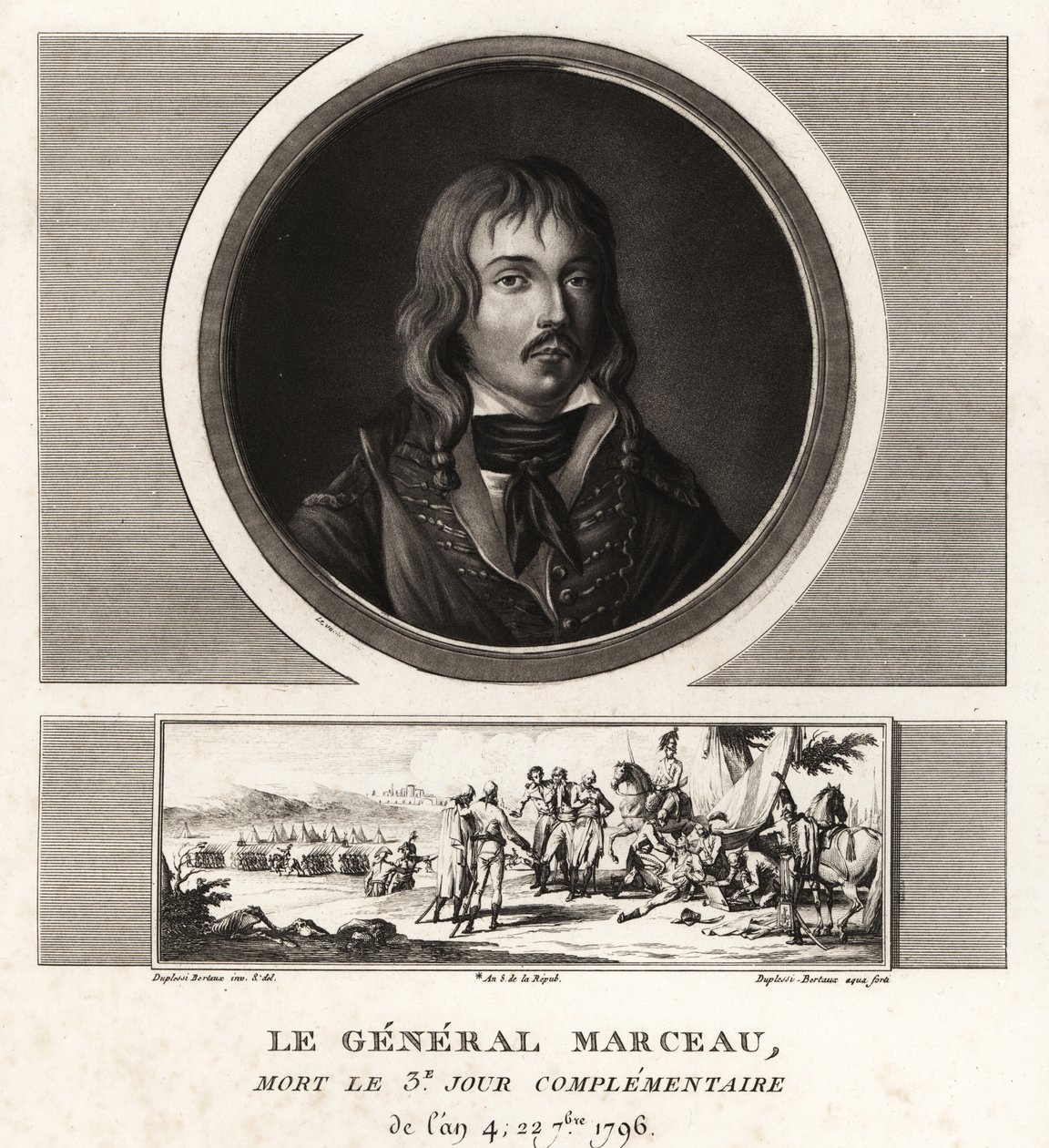 Francois Severin Marceau, francuski generał-rewolucjonista autorstwa Unbekannt