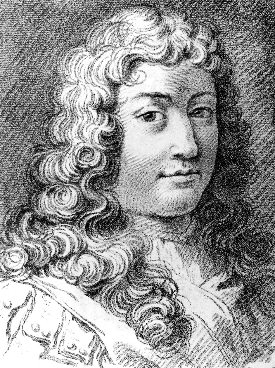 Francois de La Rochefoucauld (1613-1680), francuski pisarz i moralista, rycina autorstwa Unbekannter Künstler