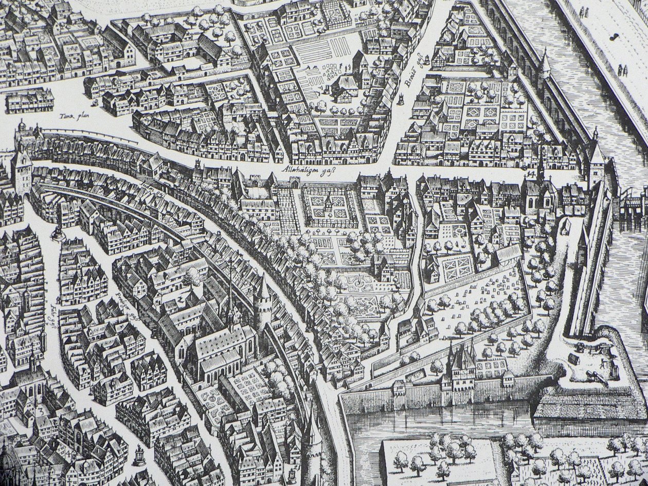 Frankfurt Judengasse 1628 autorstwa Unbekannter Künstler