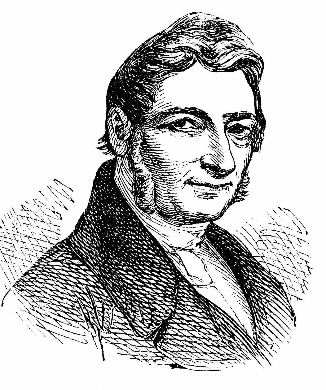 Franz Xaver Gabelsberger (1789-1849) wynalazca systemu stenograficznego autorstwa Unbekannter Künstler