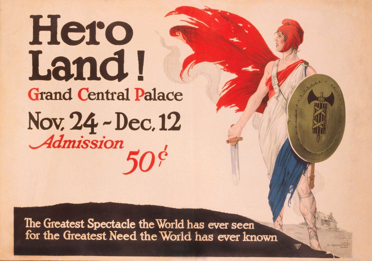 Plakat French Hero Land, Nowy Jork, Nowy Jork autorstwa Unbekannt
