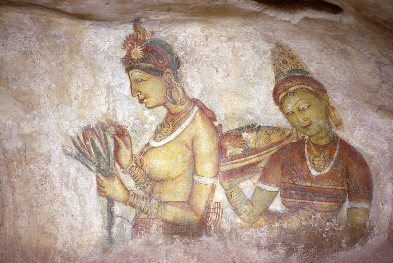 Fresk/Panie Sigiriya/Sri Lanka autorstwa Unbekannt