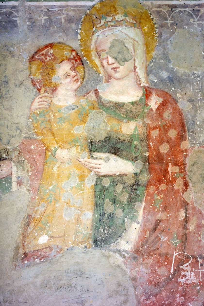 Fresk (XV), Limaria Tub (XI rzymski budynek), Muzeum Kapitulne, Atri, Abruzja, Włochy autorstwa Unbekannt