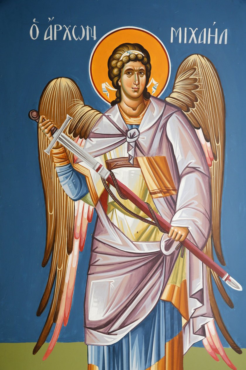 Fresk przedstawiający archanioła św. Michała, 20150511, Cypr autorstwa Unbekannt
