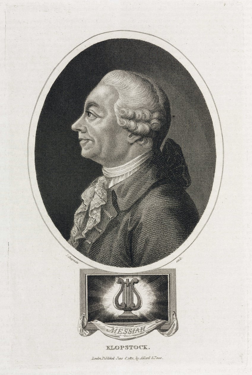 Friedrich Gottlieb Klopstock, niemiecki poeta autorstwa Unbekannt