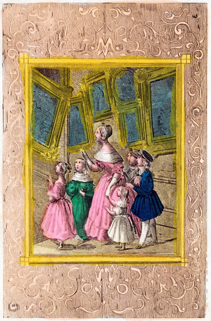 Frontyspis „Abecedary muzeum małych dzieci lub Wybór tematów reprezentujących cechy do naśladowania i wady, których należy unikać”. 1830 (druk) autorstwa Unbekannt