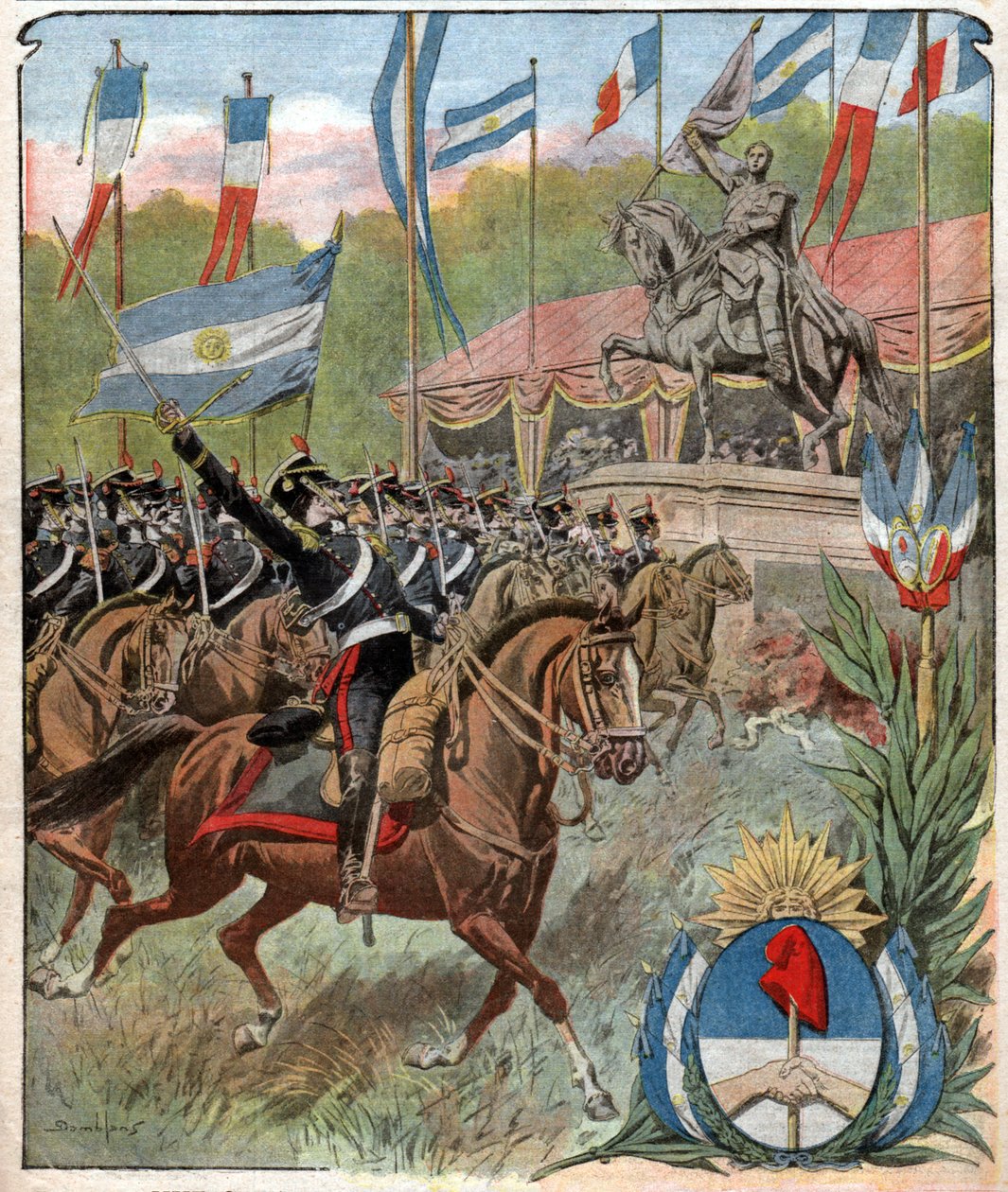 Generał Jose de Martin. autorstwa Nicolas Liez