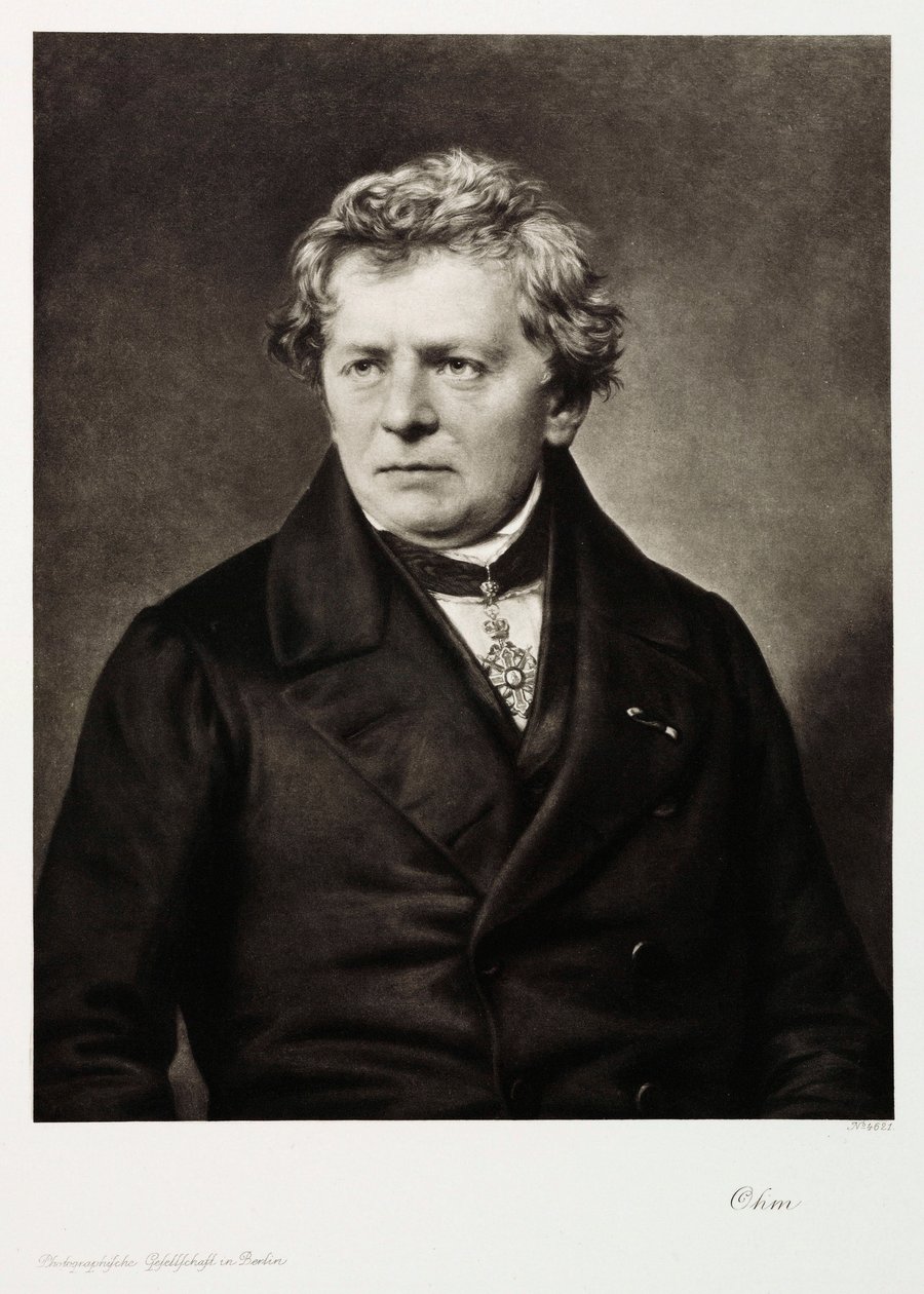 Georg Simon Ohm, niemiecki fizyk, ok. 1840 autorstwa Unbekannt