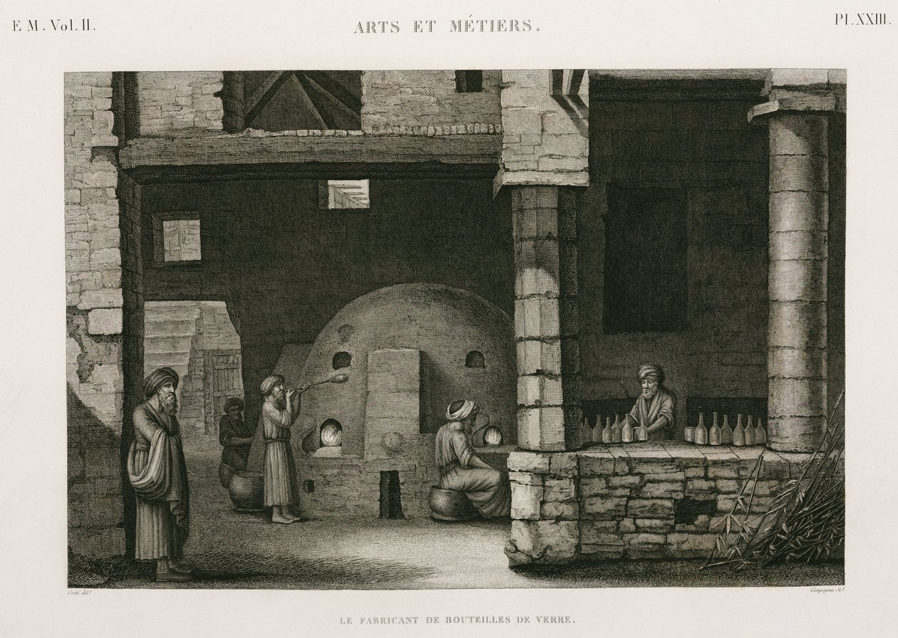 Huta Szkła Huta Szkła, Egipt, ok. 1798 autorstwa Unbekannt