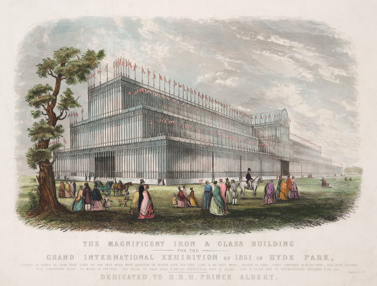 Wielka Wystawa 1851 The Crystal Palace, Londyn autorstwa Unbekannt