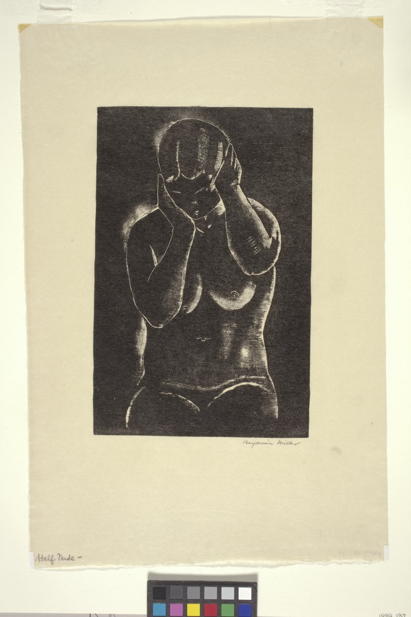 Half Nude (drzeworyt) autorstwa Unbekannter Künstler