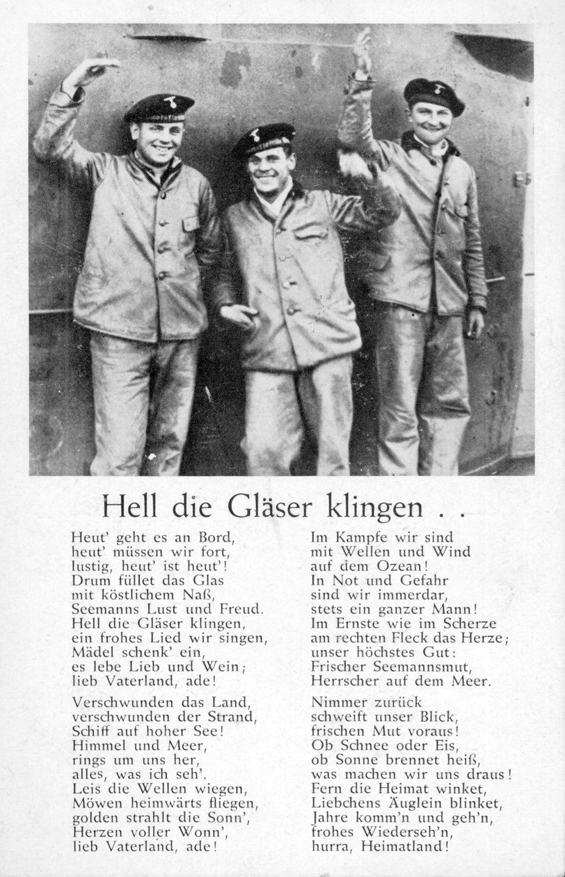 Hell die Glaeser klingen, pocztówka (lito) autorstwa Unbekannt
