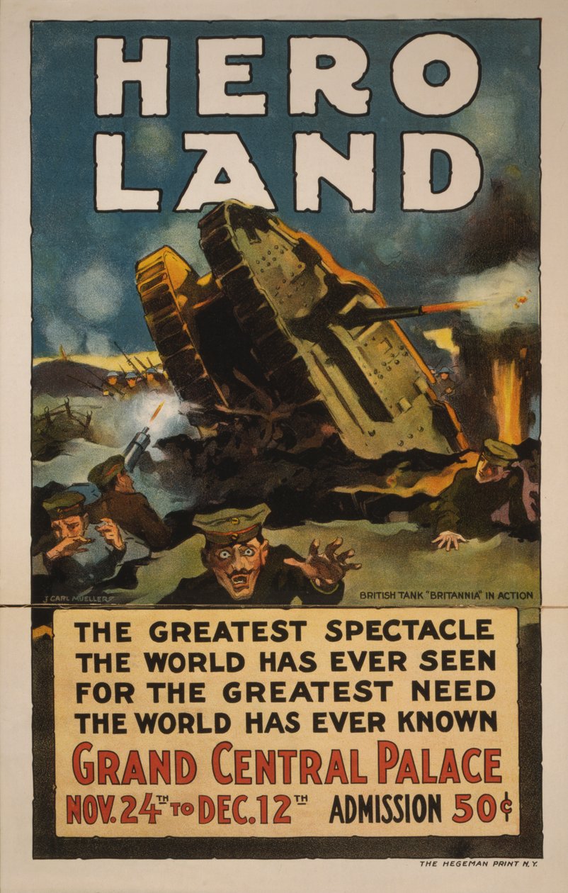 Plakat Hero Land, Nowy Jork, Nowy Jork autorstwa Unbekannt