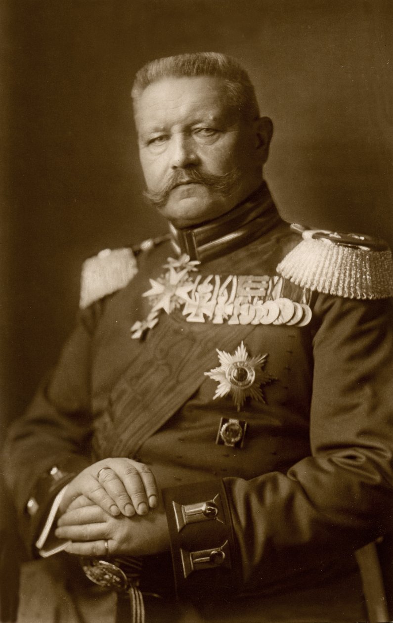 Historia. Niemcy. generała Paula von Hindenburga. Zdjęcie, Niemcy, ok. 1914-16. (Pocztówka) autorstwa Unbekannter Künstler